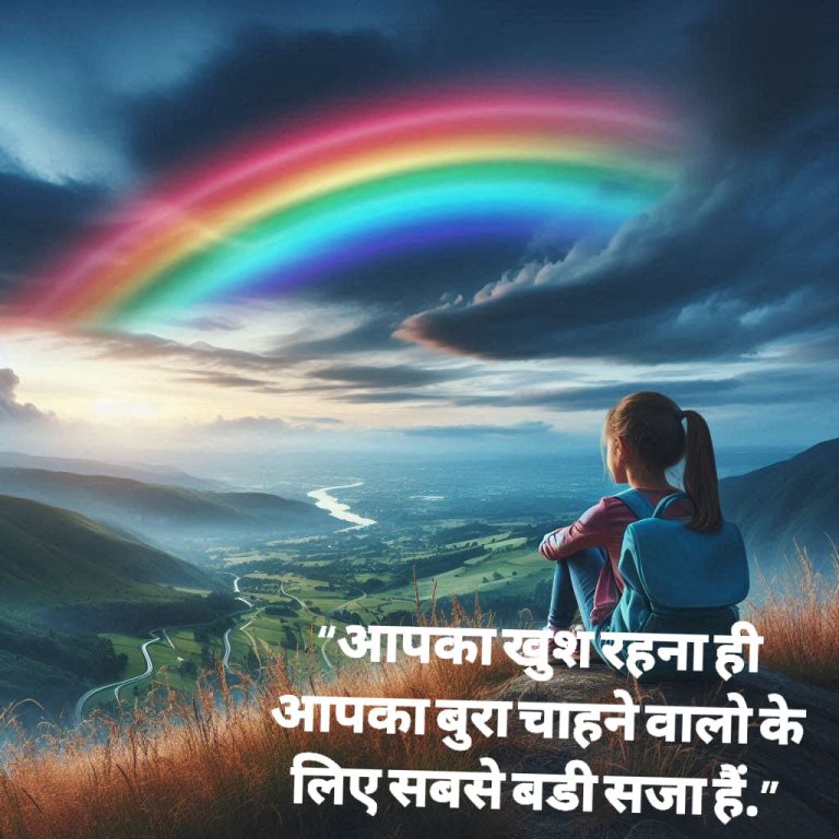 “आपका खुश रहना ही आपका बुरा चाहने वालो के लिए सबसे बडी सजा हैं.”