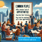 कोई भी महान व्यक्ति अवसरों की कमी के बारे में शिकायत नहीं करता